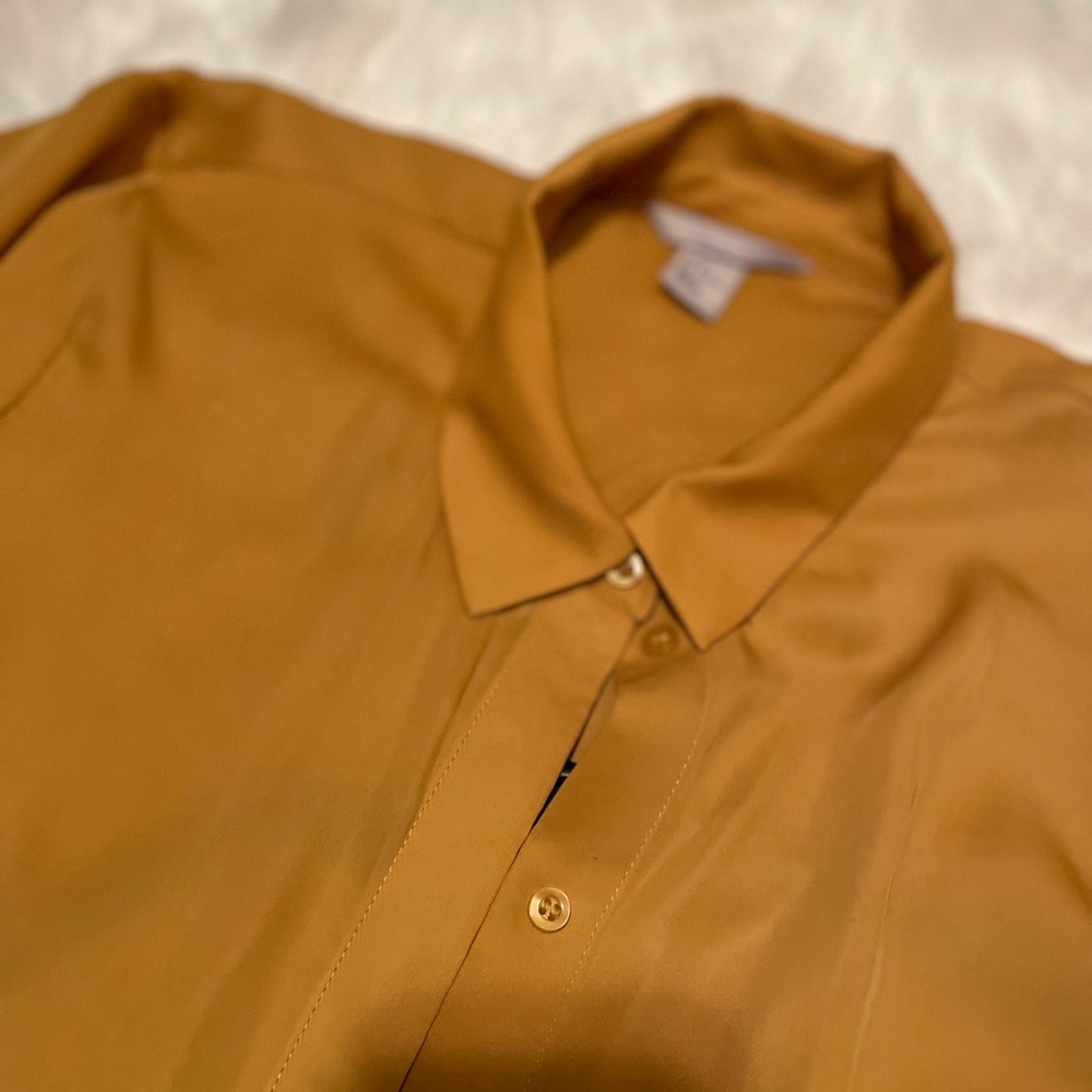H&M, Size 8, Mustard Yellow, Button Up - Picture 2 of 3